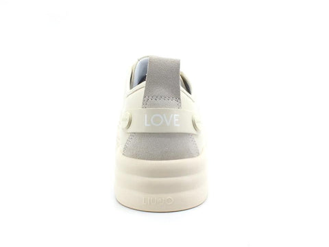 LIU JO Cleo 01 Sneaker Cow Suede Sneaker Milk BA2047EX050 - Sandrini Calzature e Abbigliamento