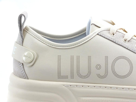LIU JO Cleo 01 Sneaker Cow Suede Sneaker Milk BA2047EX050 - Sandrini Calzature e Abbigliamento