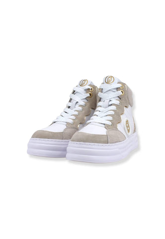 LIU JO Cleo 07 Sneaker Mid Donna Beige Lamb BF2079PX106 - Sandrini Calzature e Abbigliamento