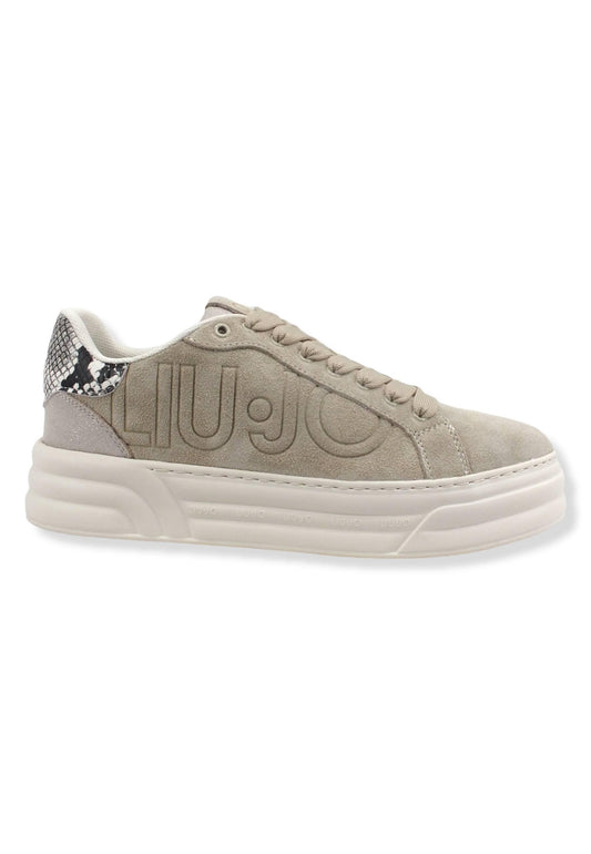 LIU JO Cleo 09 Sneaker Donna Beige Daino BF2075PX002 - Sandrini Calzature e Abbigliamento