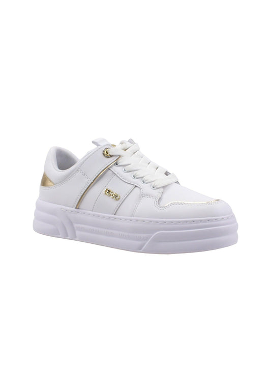 LIU JO Cleo 10 Sneaker Donna White Metallic BF3017PX026 - Sandrini Calzature e Abbigliamento
