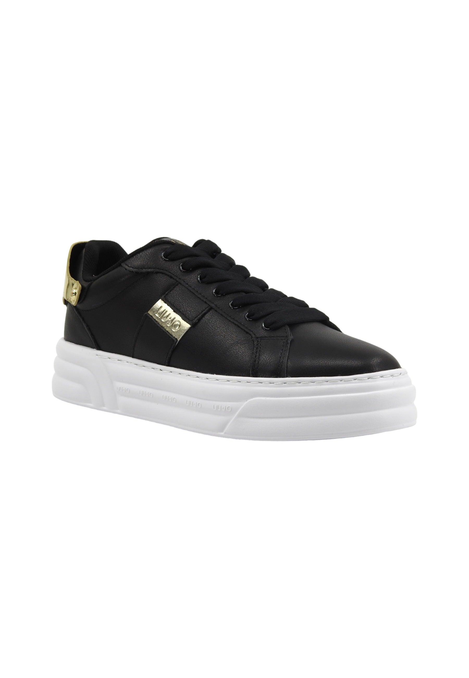 LIU JO Cleo 29 Sneaker Donna Black Gold BA4017PX179 - Sandrini Calzature e Abbigliamento