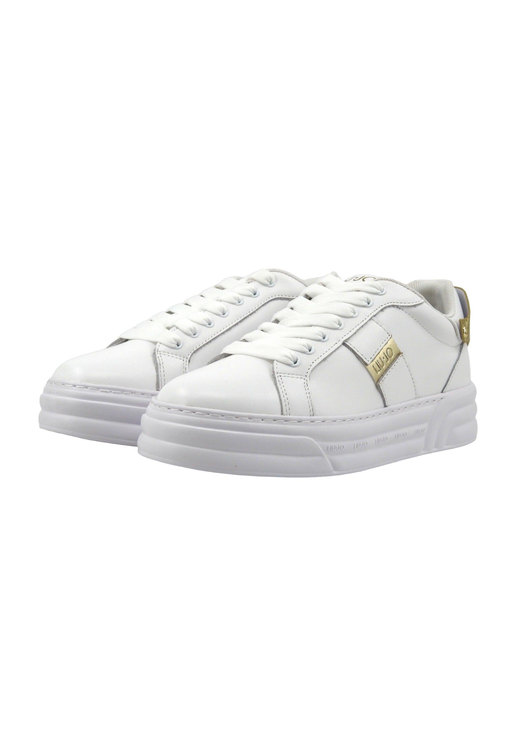 LIU JO Cleo 29 Sneaker Donna White Gold BA4017PX179 - Sandrini Calzature e Abbigliamento
