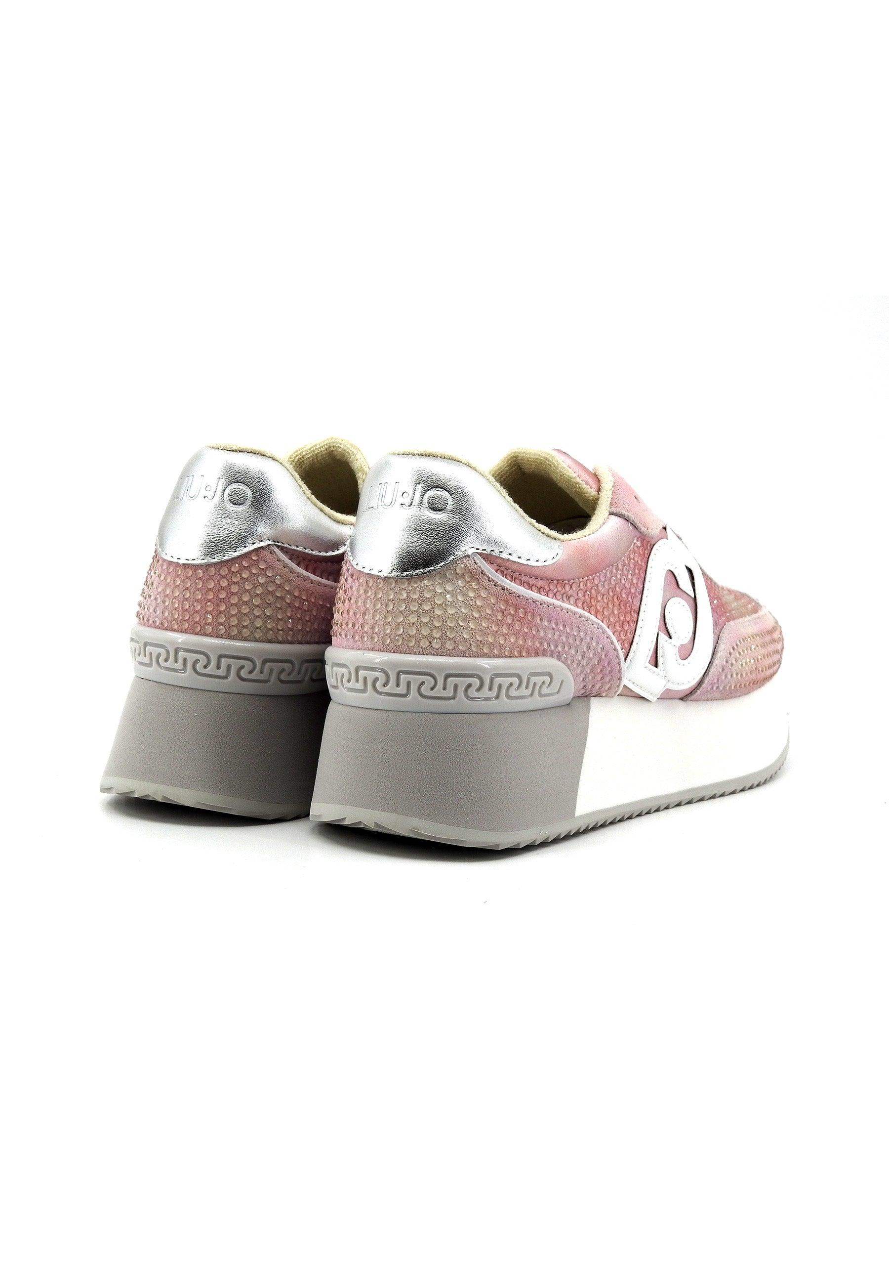 LIU JO Dreamy 02 Sneaker Donna White Pink BA4081PX485 - Sandrini Calzature e Abbigliamento
