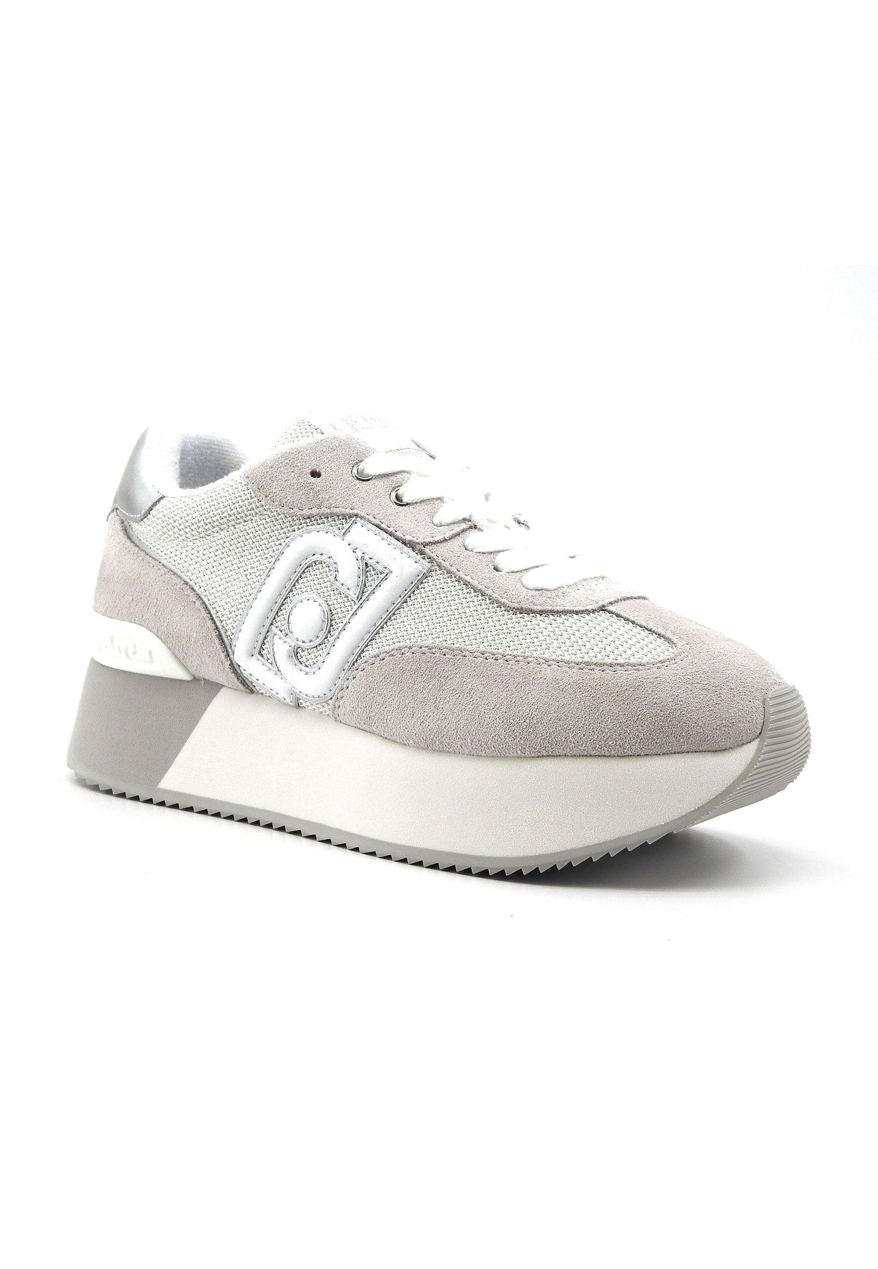 LIU JO Dreamy 02 Sneaker Donna White Silver BA4081PX031 - Sandrini Calzature e Abbigliamento