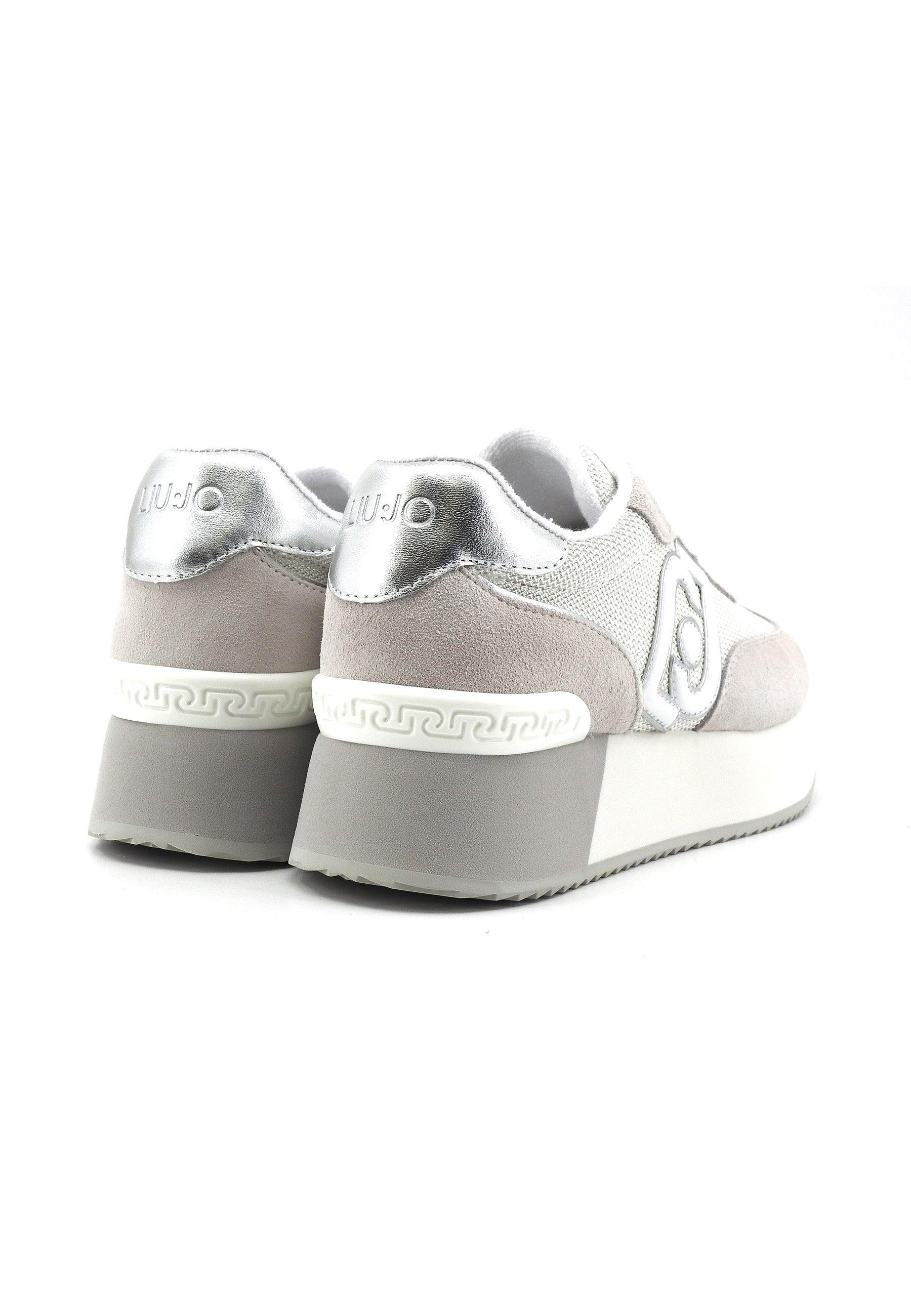 LIU JO Dreamy 02 Sneaker Donna White Silver BA4081PX031 - Sandrini Calzature e Abbigliamento