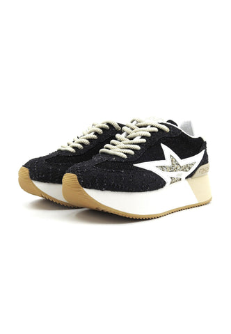 LIU JO Dreamy 03 Sneaker Donna Black Gold BA4083TX404 - Sandrini Calzature e Abbigliamento