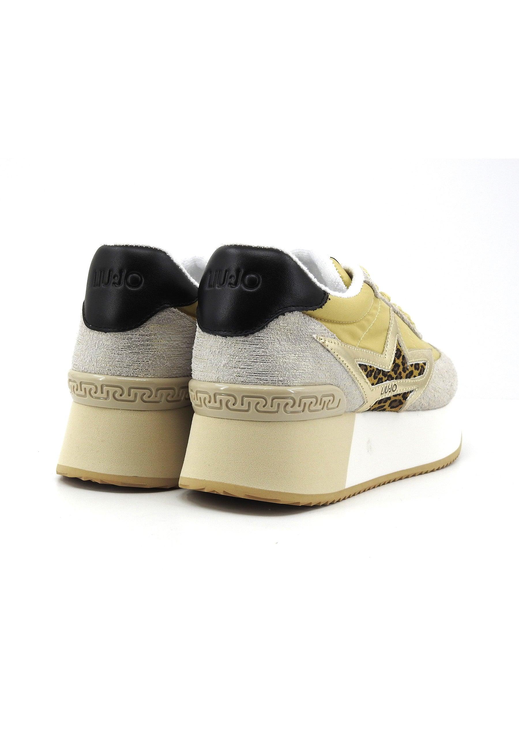 LIU JO Dreamy 03 Sneaker Donna Gold Palm Black BA4083PX508 - Sandrini Calzature e Abbigliamento