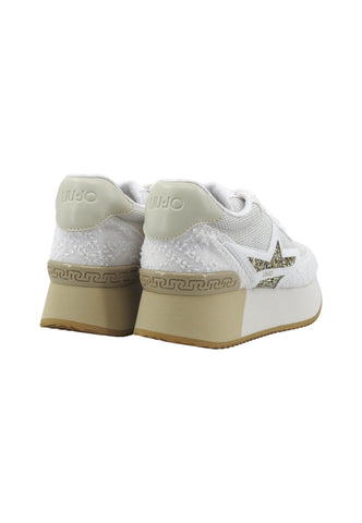 LIU JO Dreamy 03 Sneaker Donna White Gold BA4083TX404 - Sandrini Calzature e Abbigliamento