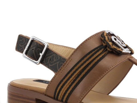 LIU JO Erin 1 Sandalo Infradito Logo Fascia Tan SA1039PX141 - Sandrini Calzature e Abbigliamento