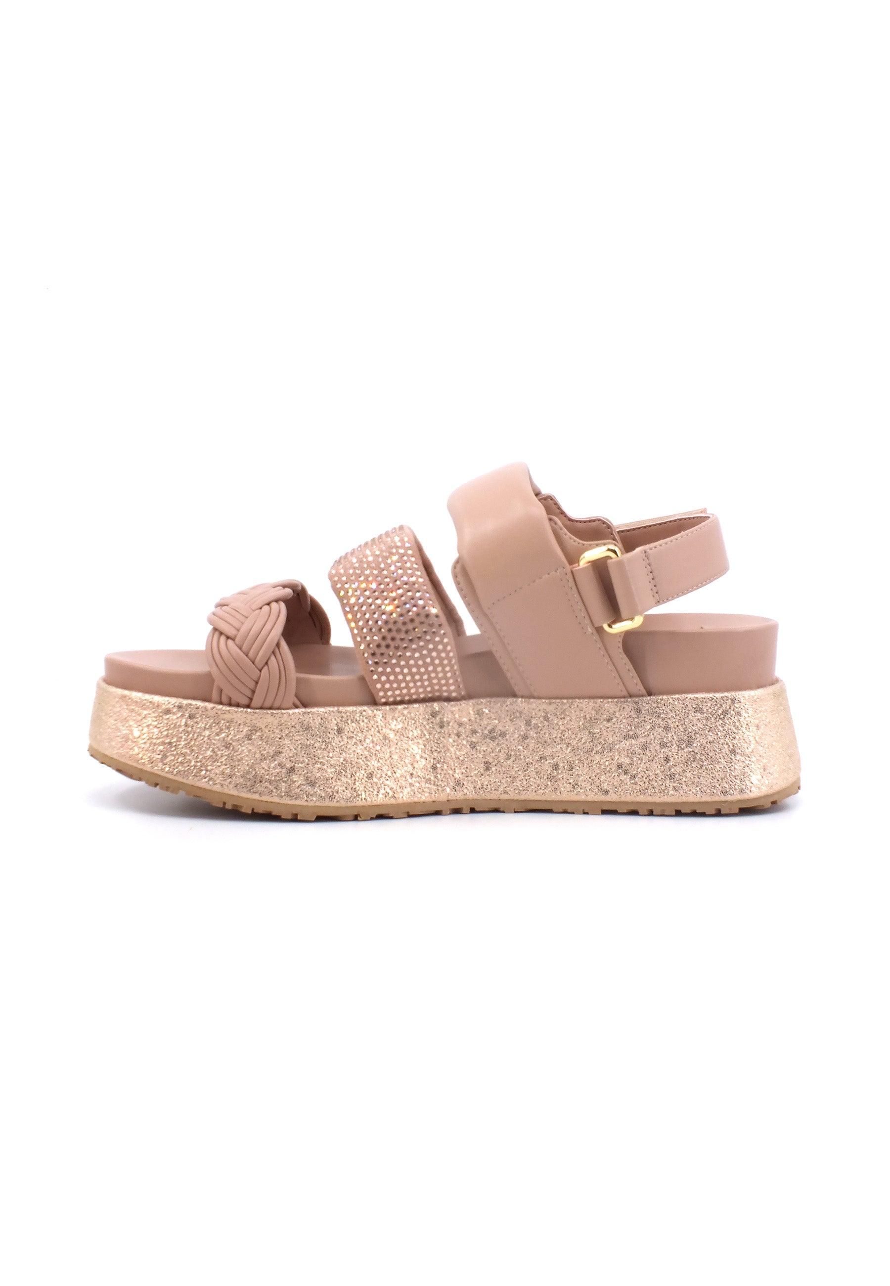 LIU JO Frida 23 Sandalo Flat Form Donna Nude Beige SA3023EX146 - Sandrini Calzature e Abbigliamento