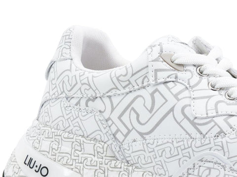 LIU JO Hoa 10 Sneaker Stampa Logo White BA1037EX057 - Sandrini Calzature e Abbigliamento