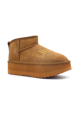 LIU JO Jane 01 Stivaletto Pelo Donna Cognac SA4051PX373 - Sandrini Calzature e Abbigliamento