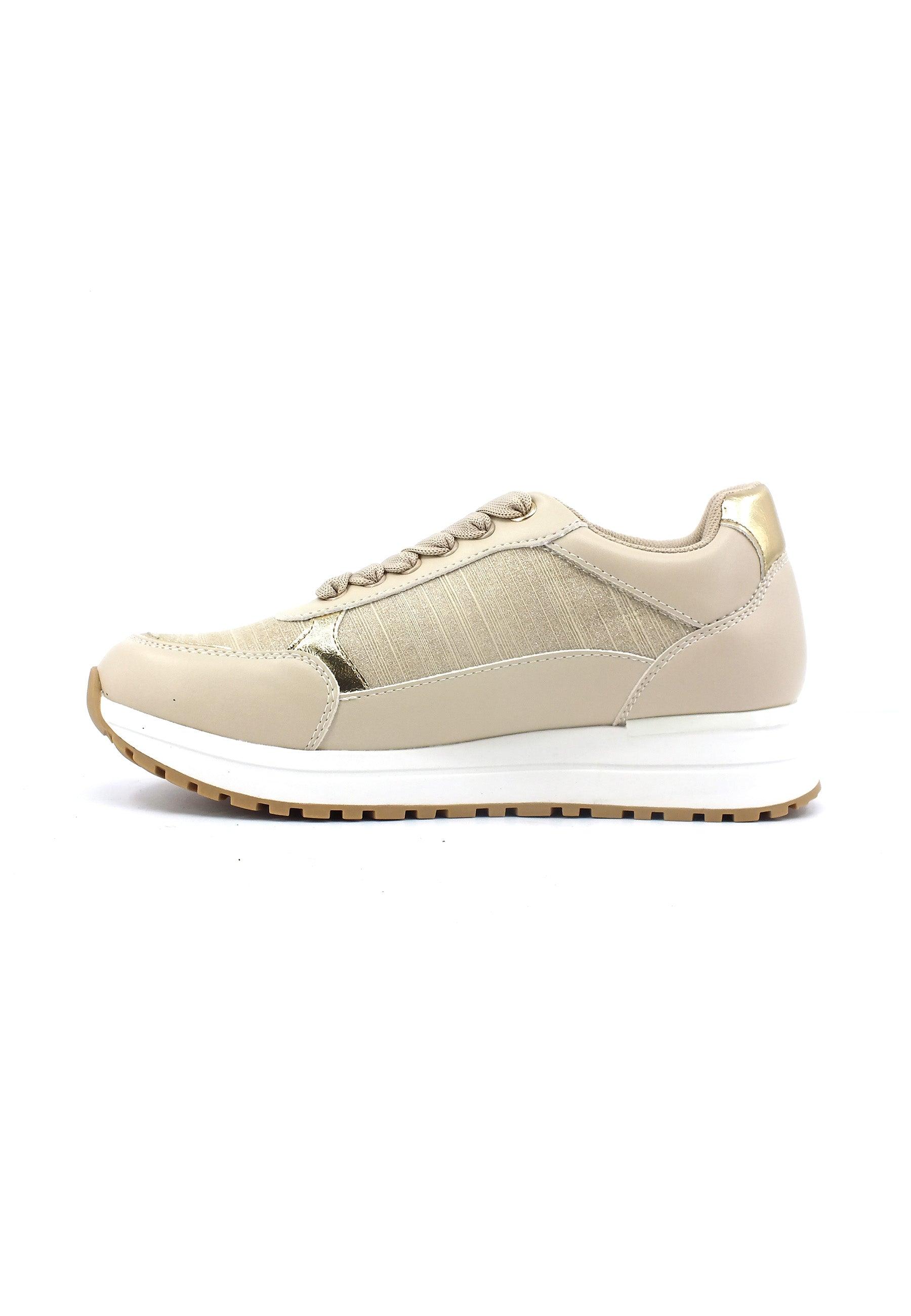 LIU JO Johanna 01 Sneaker Donna Oro Beige Sand BF3133TX346 - Sandrini Calzature e Abbigliamento