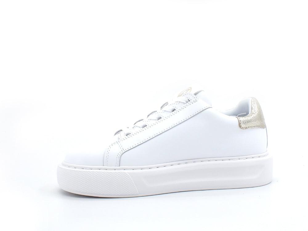 LIU JO Kylie 05 Sneaker Calf Retro White Light Gold BA2065PX100 - Sandrini Calzature e Abbigliamento