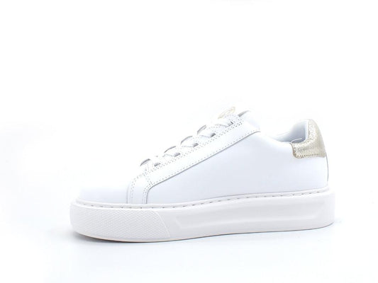 LIU JO Kylie 05 Sneaker Calf Retro White Light Gold BA2065PX100 - Sandrini Calzature e Abbigliamento