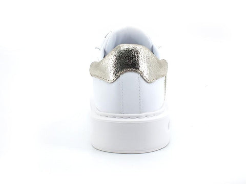 LIU JO Kylie 05 Sneaker Calf Retro White Light Gold BA2065PX100 - Sandrini Calzature e Abbigliamento