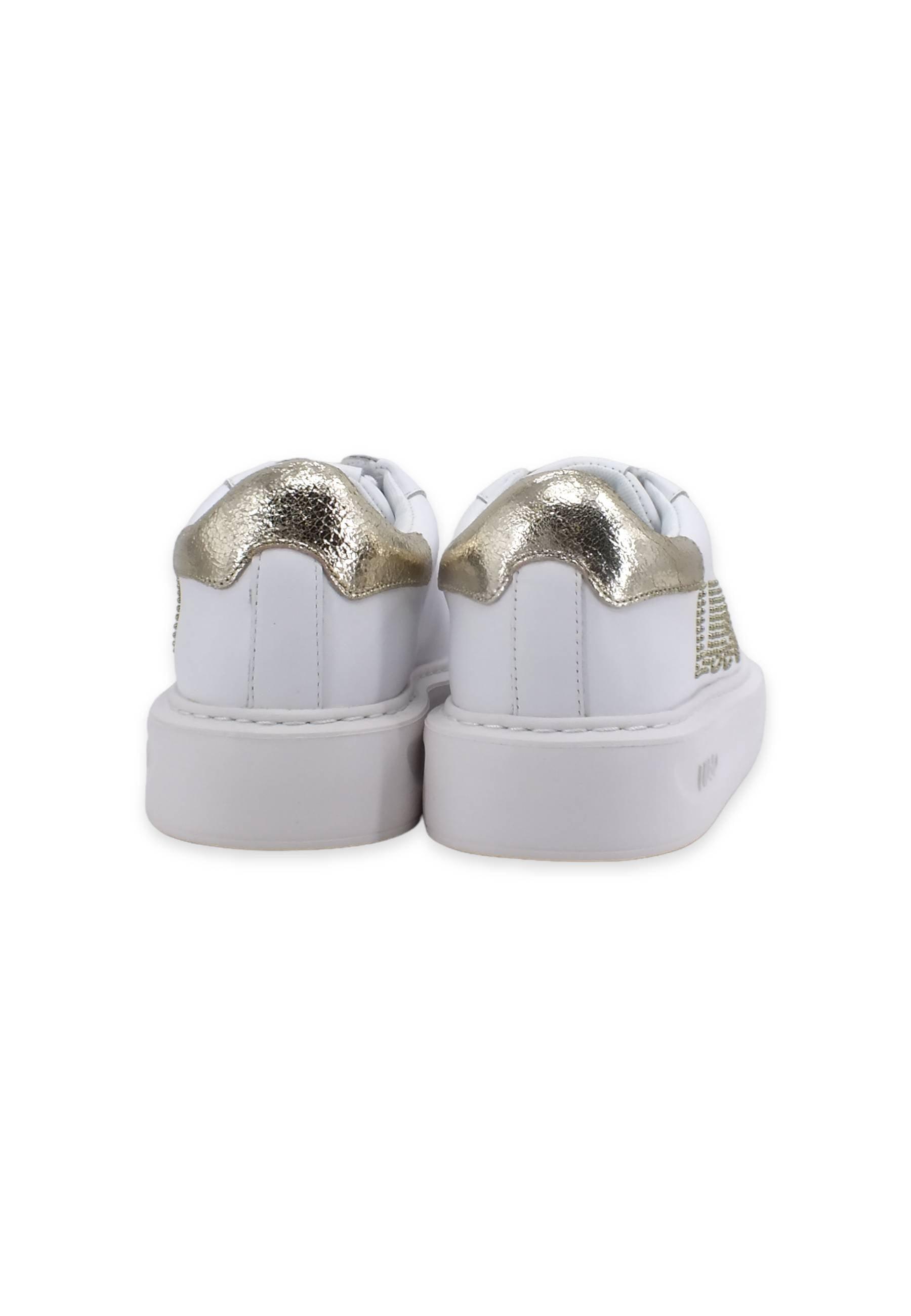 LIU JO Kylie 05 Sneaker Donna White Light Gold BA2065PX100 - Sandrini Calzature e Abbigliamento