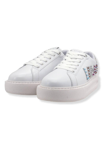 LIU JO Kylie 10 Sneaker Donna White Silver BF2123PX100 - Sandrini Calzature e Abbigliamento