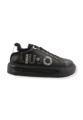 LIU JO Kylie 10 Sneaker Fur Donna Black Silver BF2123PX274 - Sandrini Calzature e Abbigliamento