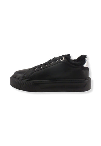 LIU JO Kylie 10 Sneaker Fur Donna Black Silver BF2123PX274 - Sandrini Calzature e Abbigliamento