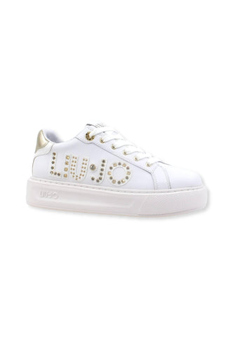 LIU JO Kylie 10 Sneaker White Light Gold BA3127PX335 - Sandrini Calzature e Abbigliamento