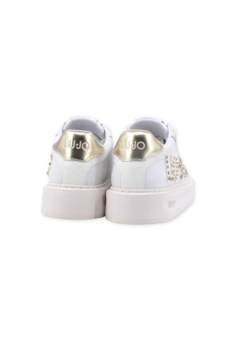 LIU JO Kylie 10 Sneaker White Light Gold BA3127PX335 - Sandrini Calzature e Abbigliamento