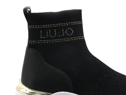 LIU JO Lily 04 Sneaker Calzino Socks Knitting Black BA2091TX047 - Sandrini Calzature e Abbigliamento