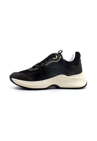 LIU JO Lily 17 Sneaker Donna Black Brown Gold BA3081EX170 - Sandrini Calzature e Abbigliamento