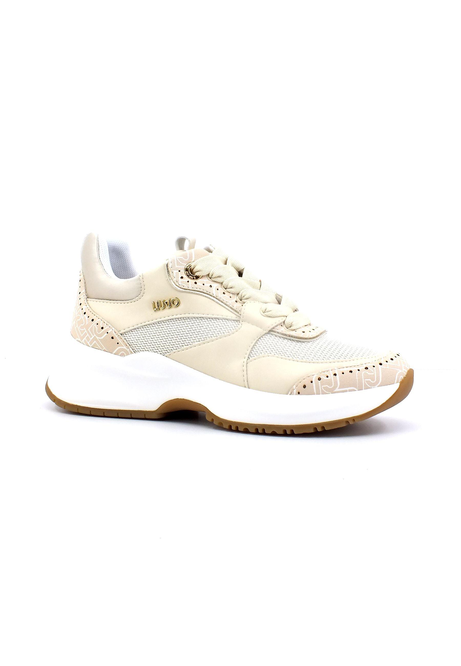 LIU JO Lily 17 Sneaker Donna Milk Gold BA3081EX170 - Sandrini Calzature e Abbigliamento