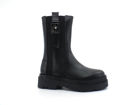 LIU JO Love 10 Stivale Boot Pelle Elastici Logo Black SF1065P0102 - Sandrini Calzature e Abbigliamento
