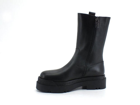 LIU JO Love 10 Stivale Boot Pelle Elastici Logo Black SF1065P0102 - Sandrini Calzature e Abbigliamento