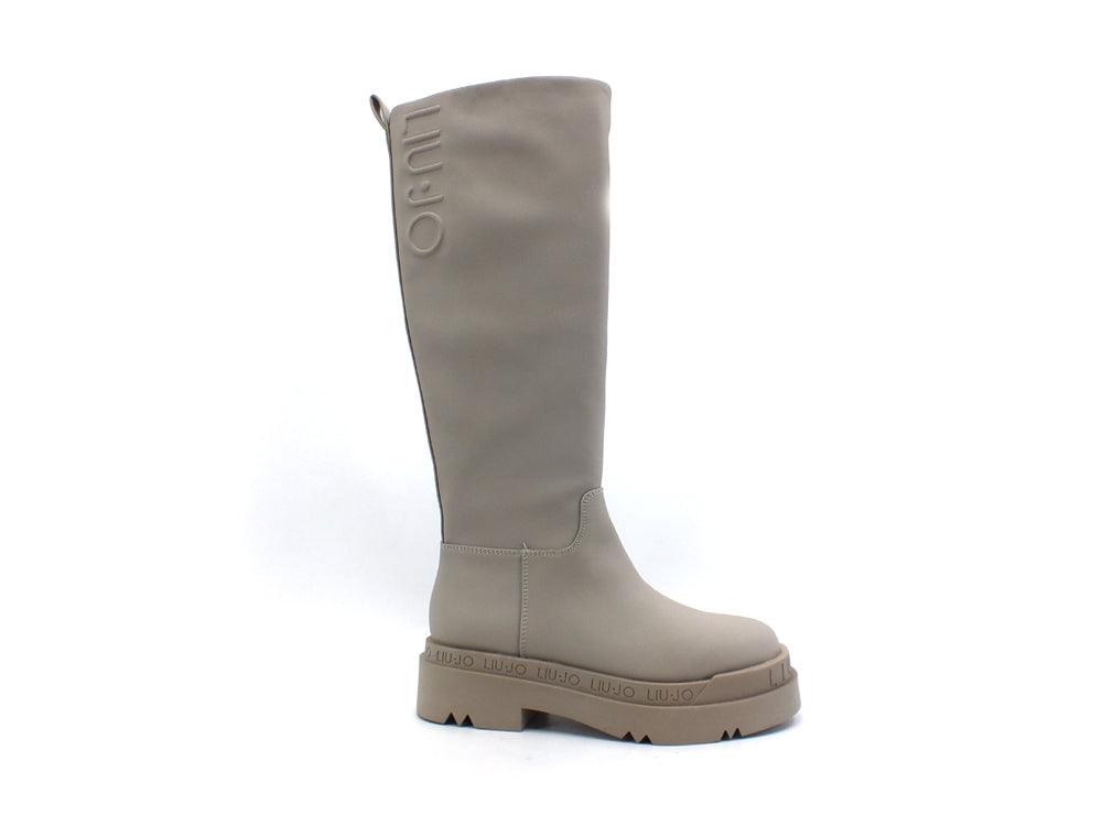 LIU JO Love 18 Stivale Combact Pelle Taupe SF1229EX014 - Sandrini Calzature e Abbigliamento
