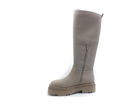 LIU JO Love 18 Stivale Combact Pelle Taupe SF1229EX014 - Sandrini Calzature e Abbigliamento