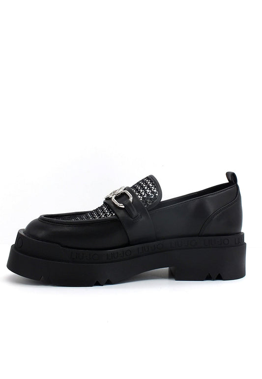 LIU JO Love 36 Mocassino Paillettes Donna Black SF2261EX147 - Sandrini Calzature e Abbigliamento