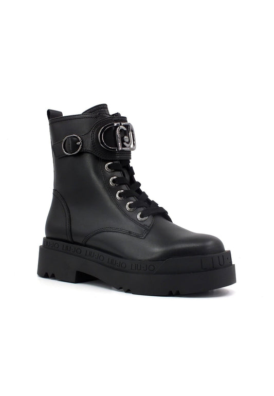 LIU JO Love 40 Stivaletto Anfibio Donna Black SF3037P0102 - Sandrini Calzature e Abbigliamento