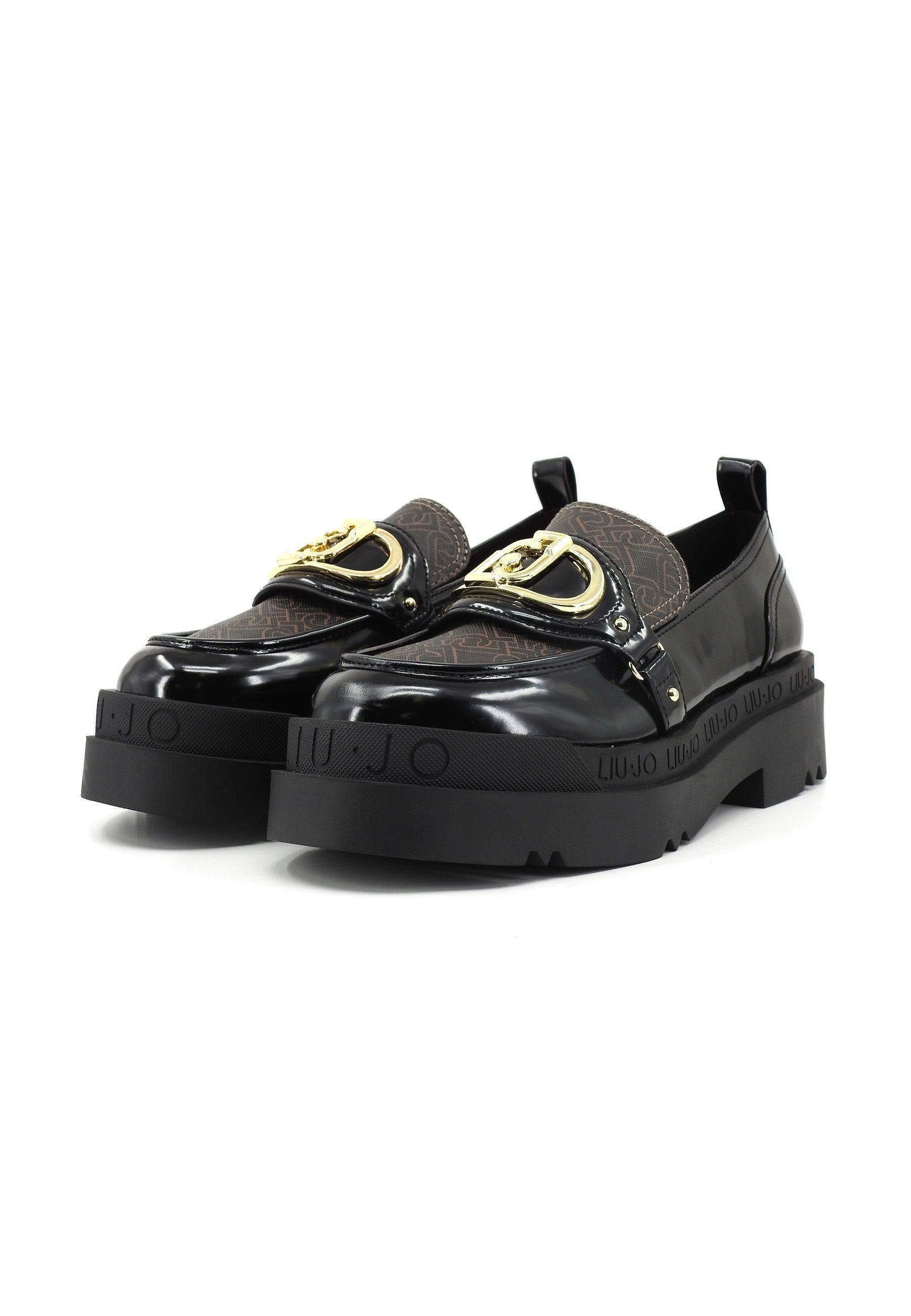 LIU JO Love 41 Mocassino Donna Black Brown SF3039EX219 - Sandrini Calzature e Abbigliamento