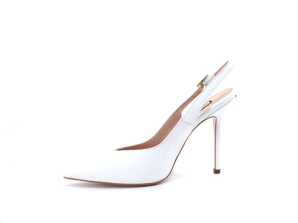 LIU JO Marilyn 4 Slingback Sandalo Tacco White Bianco SXX547P0062 - Sandrini Calzature e Abbigliamento