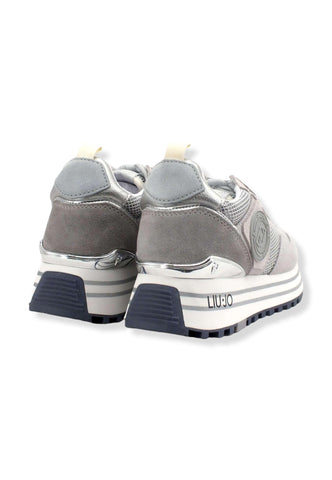 LIU JO Maxi Wonder 01 Glitter Sneaker Donna Silver BF2095PX253 - Sandrini Calzature e Abbigliamento
