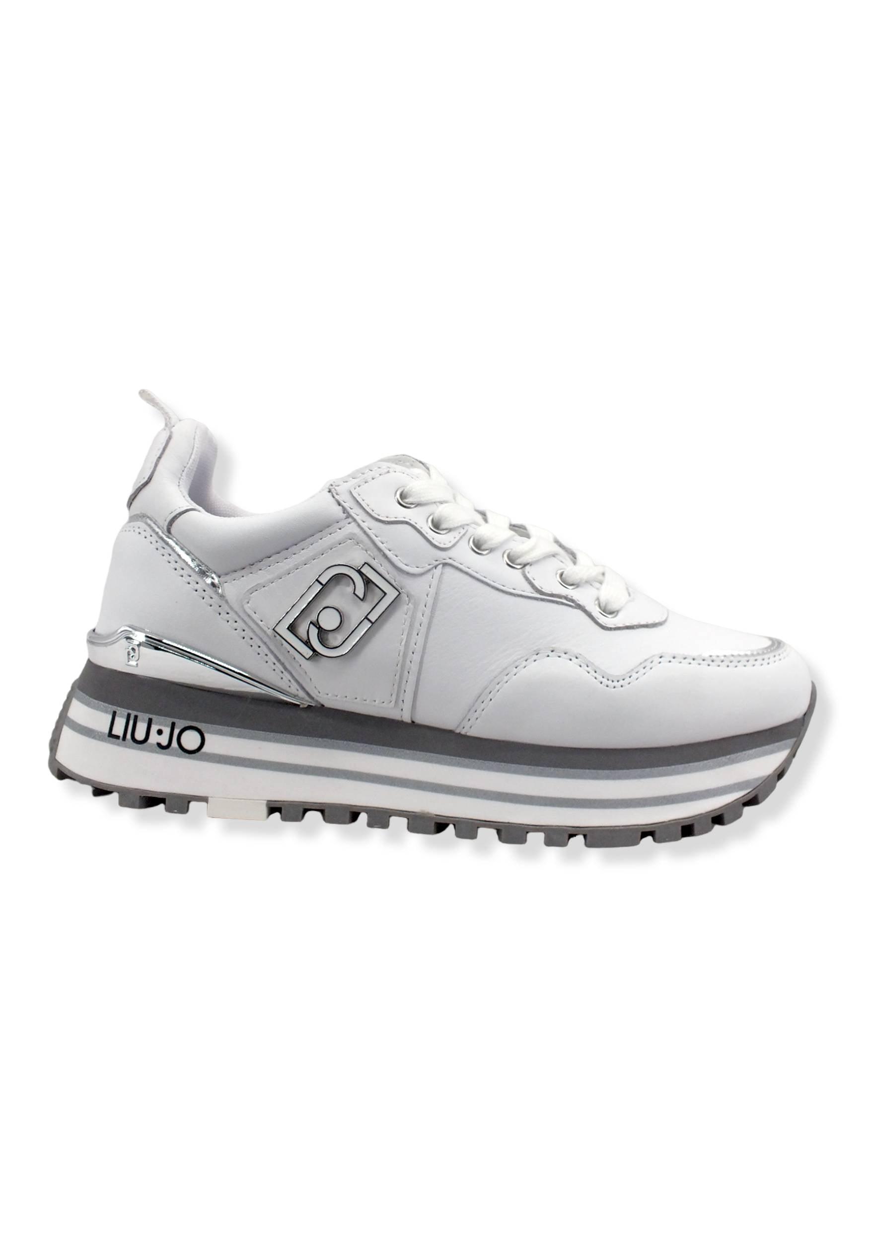 LIU JO Maxi Wonder 01 Sneaker Donna White BF2095P0102 - Sandrini Calzature e Abbigliamento