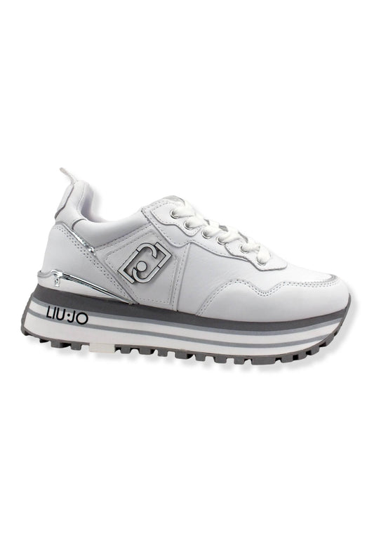 LIU JO Maxi Wonder 01 Sneaker Donna White BF2095P0102 - Sandrini Calzature e Abbigliamento