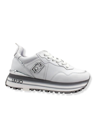LIU JO Maxi Wonder 01 Sneaker Donna White BF2095P0102 - Sandrini Calzature e Abbigliamento
