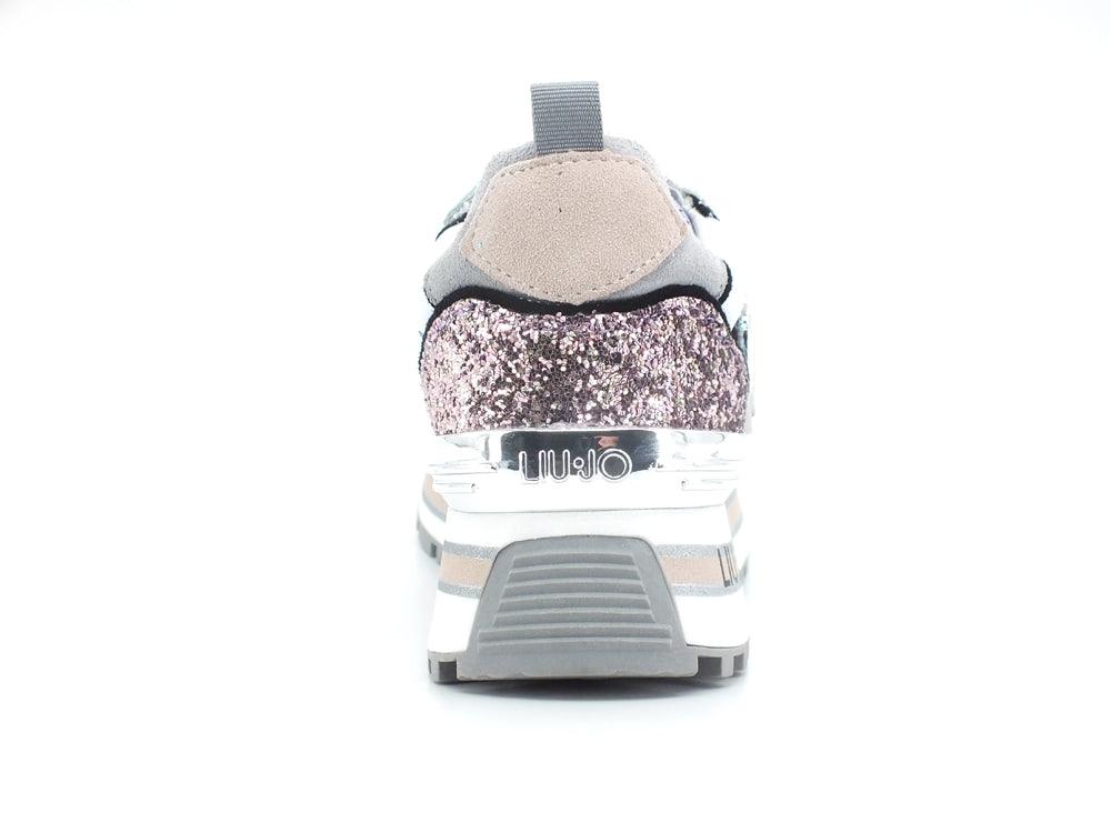 LIU JO Maxi Wonder 1 Sneaker Multi Glitter Silver BA2051TX007 - Sandrini Calzature e Abbigliamento