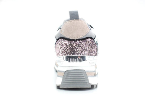 LIU JO Maxi Wonder 1 Sneaker Multi Glitter Silver BA2051TX007 - Sandrini Calzature e Abbigliamento