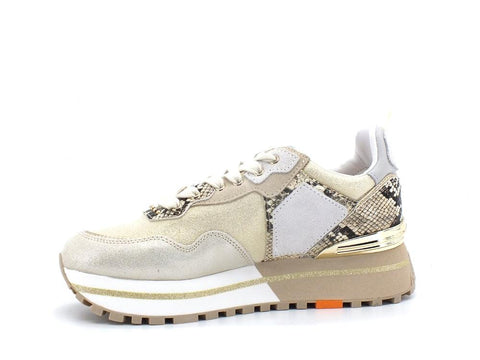 LIU JO Maxi Wonder 1 Sneaker Retro Snake Python Papyr BA2051PX227 - Sandrini Calzature e Abbigliamento
