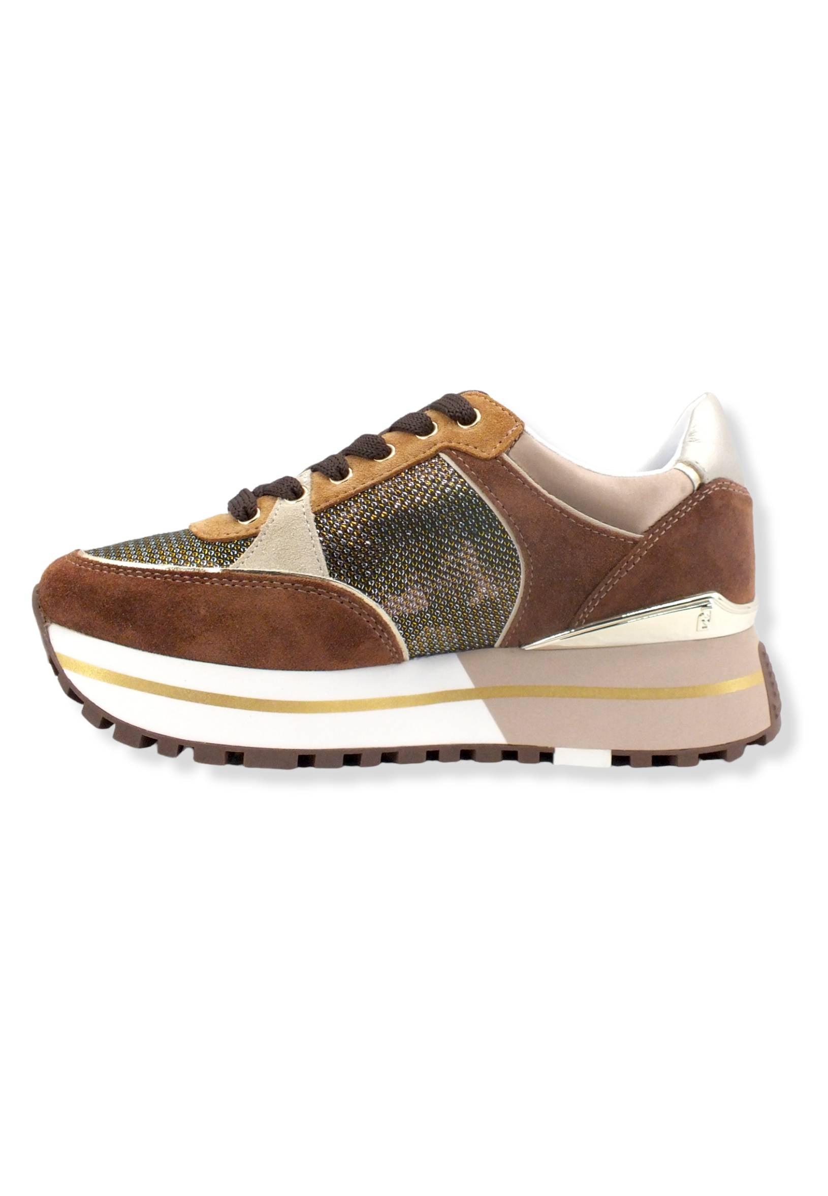 LIU JO Maxi Wonder 20 Sneaker Donna Camouflage Brown BF2097PX255 - Sandrini Calzature e Abbigliamento