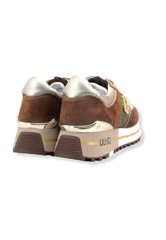LIU JO Maxi Wonder 20 Sneaker Donna Camouflage Brown BF2097PX255 - Sandrini Calzature e Abbigliamento