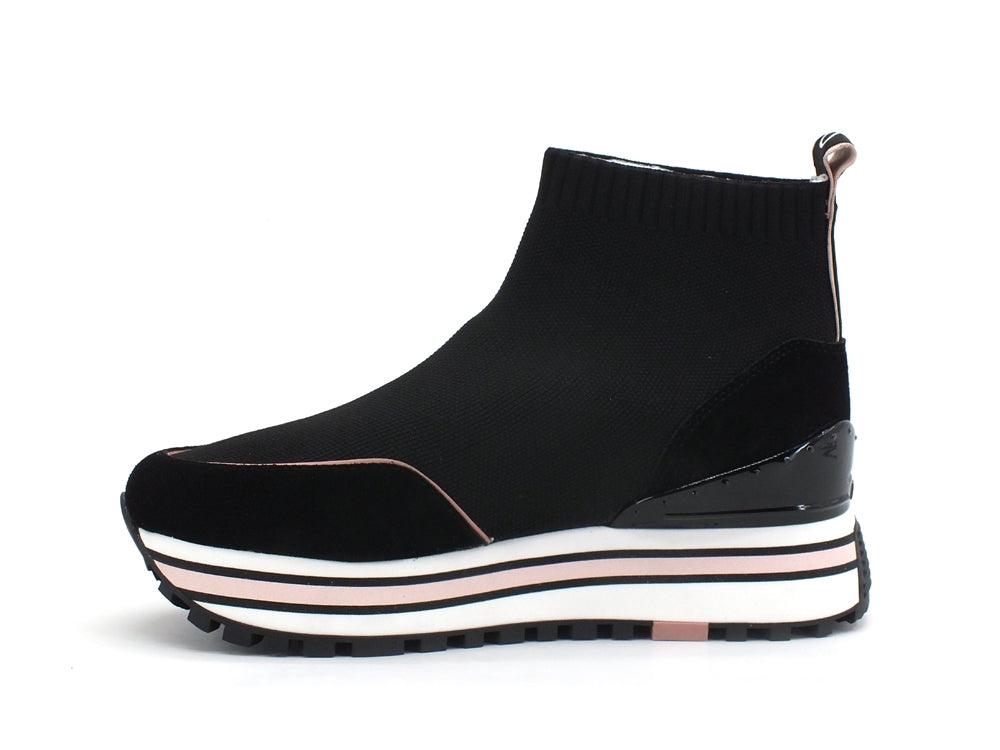 LIU JO Maxi Wonder 23 Sneaker Elastic Calzino Black BA1067TX022 - Sandrini Calzature e Abbigliamento