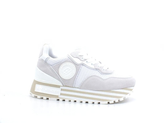 LIU JO Maxi Wonder 24 Sneaker Cow Bicolor White BA2053PX027 - Sandrini Calzature e Abbigliamento