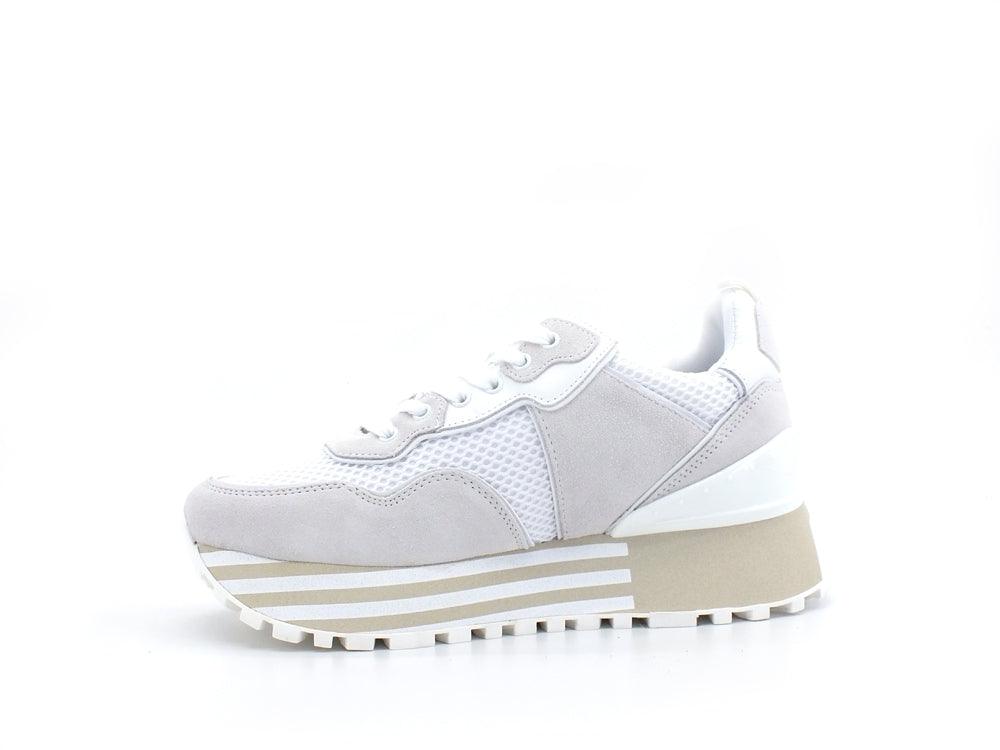 LIU JO Maxi Wonder 24 Sneaker Cow Bicolor White BA2053PX027 - Sandrini Calzature e Abbigliamento